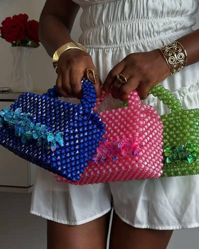 Luxury Crystal Beaded Mini Bags