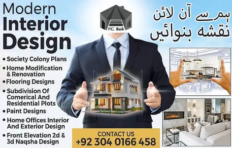 Office Renovation, Interior Design, Renovation Draftsman,Naqsha/House