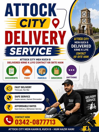 delivery service k liye hazir anything