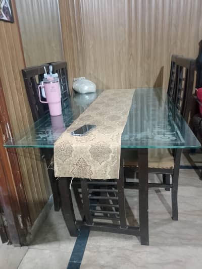 Wooden dining table. . .