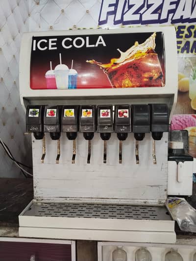 Ice Cola / Juice Dispenser Machine 8 Valve For Sale