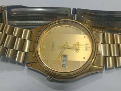 Seiko 5 automatic Japan watch for men 7s26 machine Golden watch dial