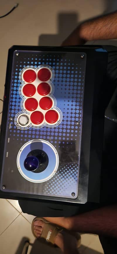 Arcade stick with knee Lever and sanwa original buttons