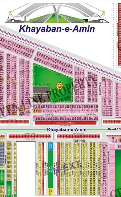 1-Kanal Residential Plot For Sale In Khayaban-E-Amin Housing Society, Lahore.