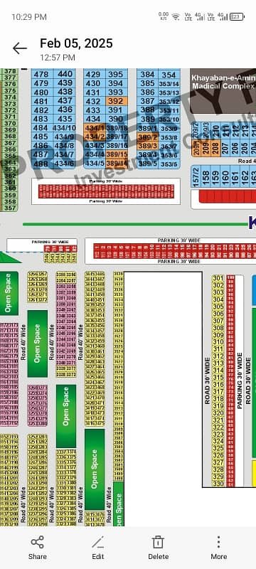 2-Marla Commercial Plot For Sale In Khayaban-e-Amin Housing Society, Lahore.