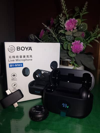 BOYA BY-MW2 live Microphone For Record Tikok Video For Shorts Videos