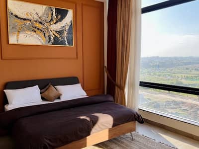 Daily basis and weekly basis one bedroom fully furnished luxury apartments available for rent Gulberg greens Islamabad project in Sky Park One