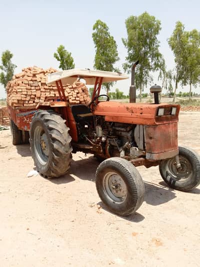 Tractor 165 and trali for sale