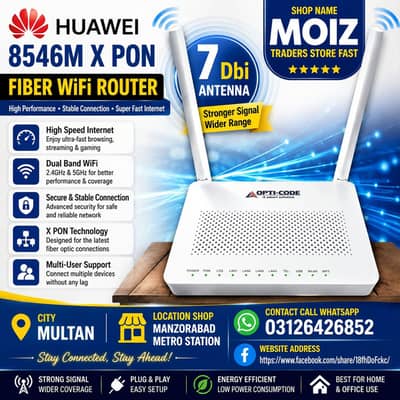 Huawei Faiber WiFi Router All series Android Tv box