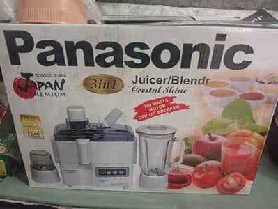 Panasonic  Juicer Blendr  3 in 1 full new no use