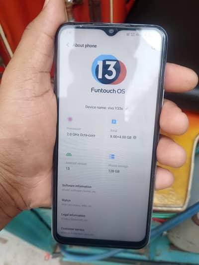 vivo y33S  8 Ram 128 Mamry