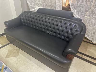5 seater leather sofa