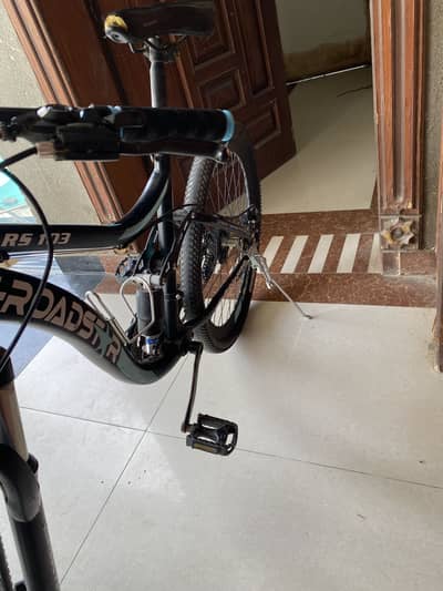 Blue with black Cycle with gears