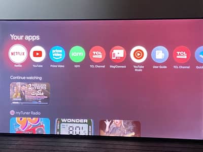 Tcl 55 inch android TV (4k ultra HD with HDR10 and dolby vison)