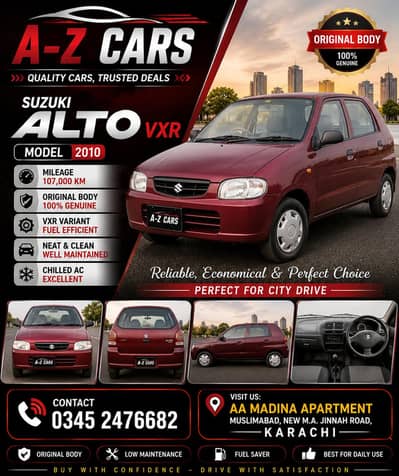 Suzuki Alto vxr 2010 Original 100percent