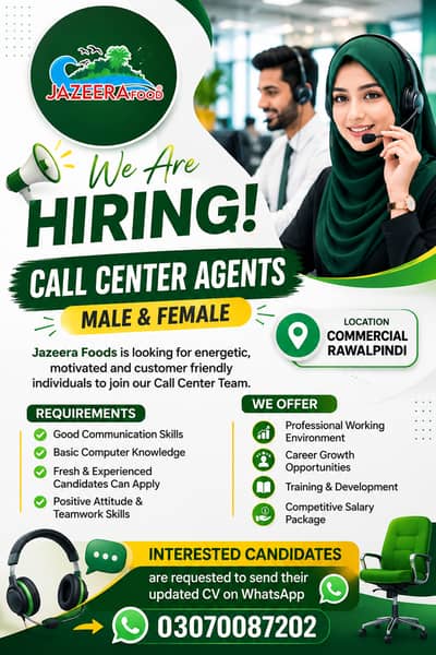 WE ARE HIRING – CALL CENTER AGENTS