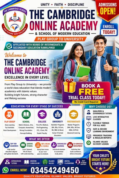 The Cambridge Online Academy and School of Modern Education