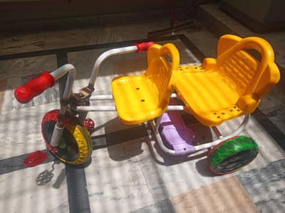 Double seats baby Tricycle