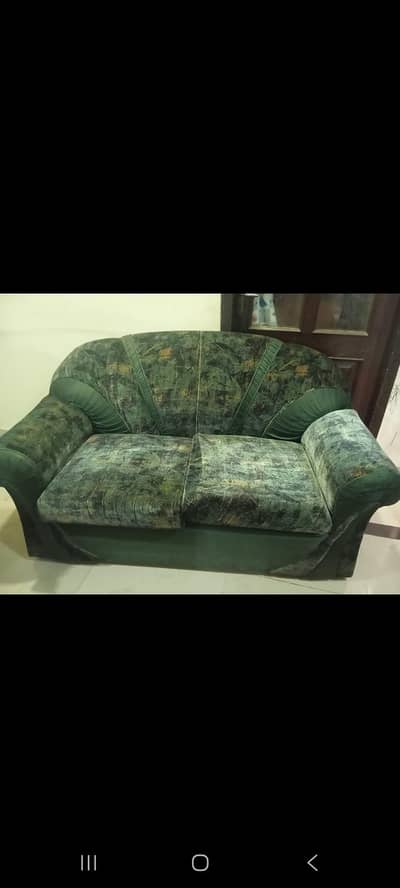 solid heavy wood sofa for urgent sale