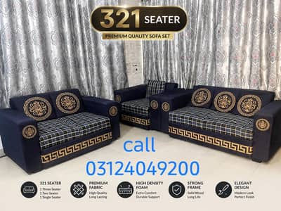 slightly used sofa set 321 seater