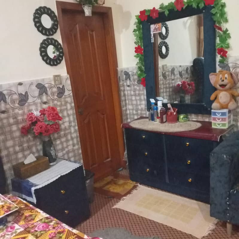 bed set with side table and dressing table 1