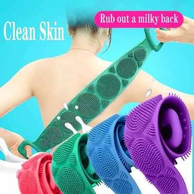 1 PC's Silicone Back Scrubber Bath Belt, Bath Scrubber