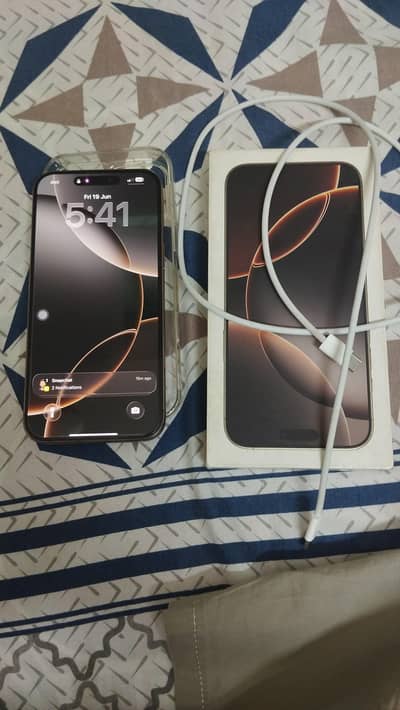 iPhone 16 pro max with box