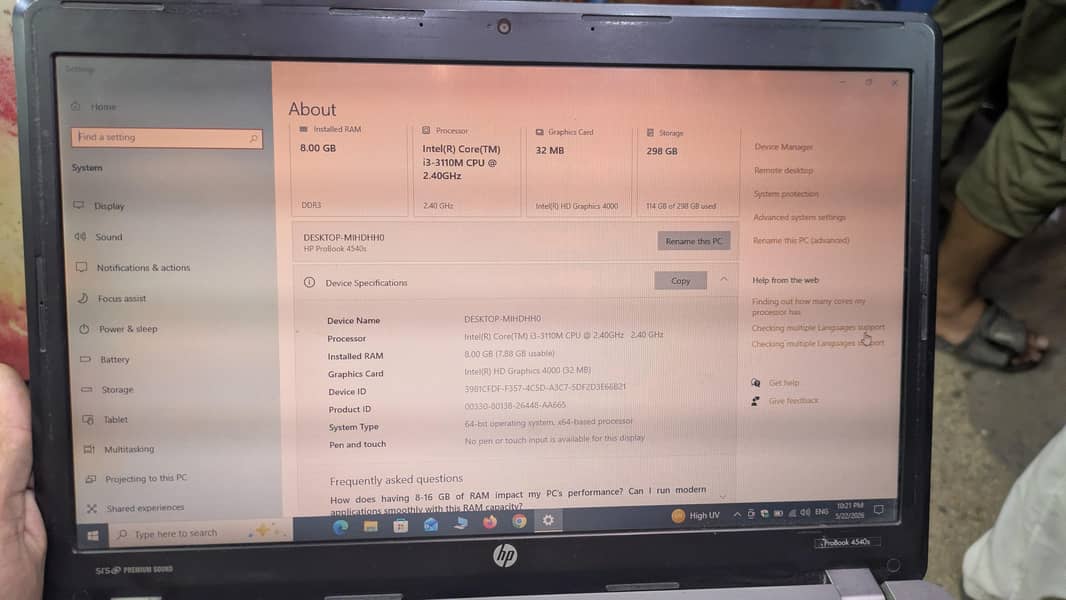 Hp ProBook 10