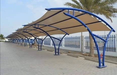 premium quality shades, tensile shades, parking shades, wall mounted