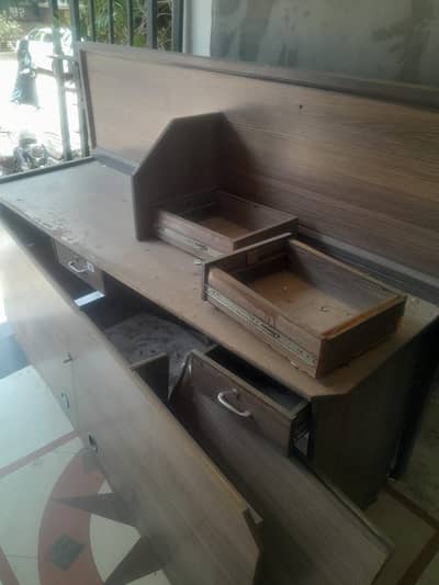 Wooden Workstations & Sofa’s and Glass Table