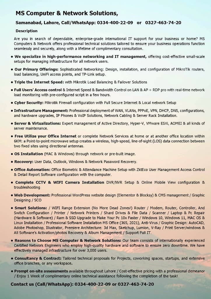 MS Computer & Network Solutions, 0