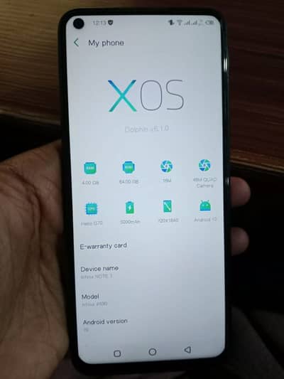 infinix note 7 4/64 03407263825