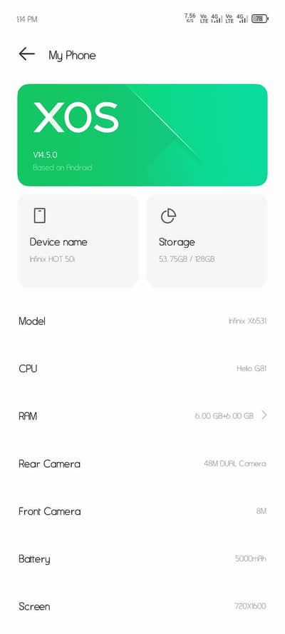 Infinix Hot 50i