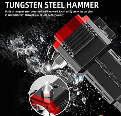 *Product Name*: Rechargeable LED Torch Black Red Magnet Hammer Tip