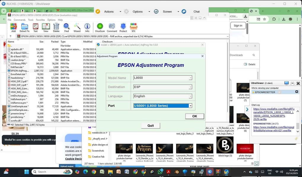 Epson ALL MODLE RESSETER SOFTWARE 0