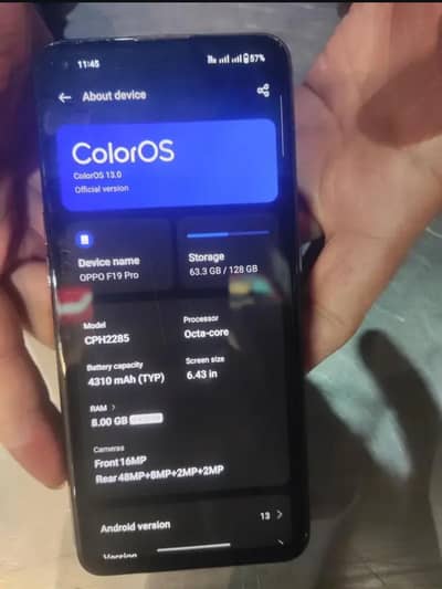 OPPO F19PRO EXCHANGE POSSIBLE