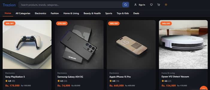 Fully Functional E-Commerce Marketplace Website Like Amazon For Sale