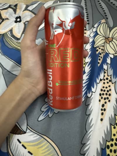 Rare red bull can