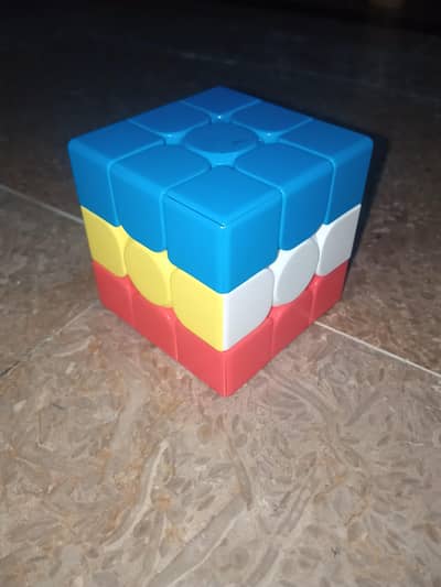 Sand Witch Coloured Rubik's Cube Blue, Red, White and Yellow colours