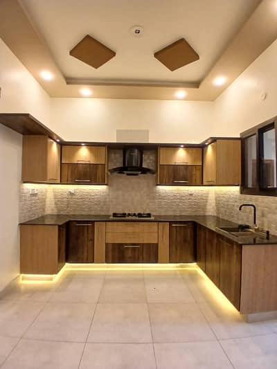 Leased 120 Sq. Yd Ground+2 40ft Wide Road At Shaz Bungalows Sector 16A Scheme 33 Karachi.