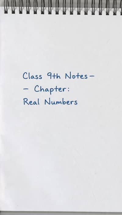 class 9th math chapter 1 notes