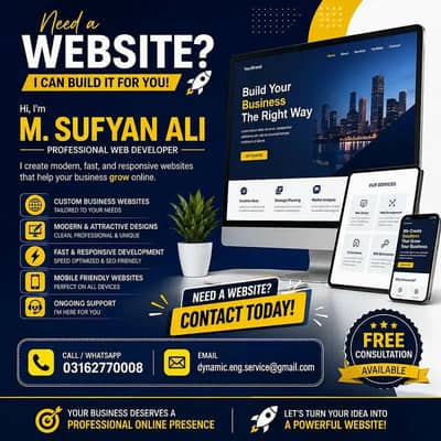 Build your website with FREE DOMAIN OR HOSTING 03162770008