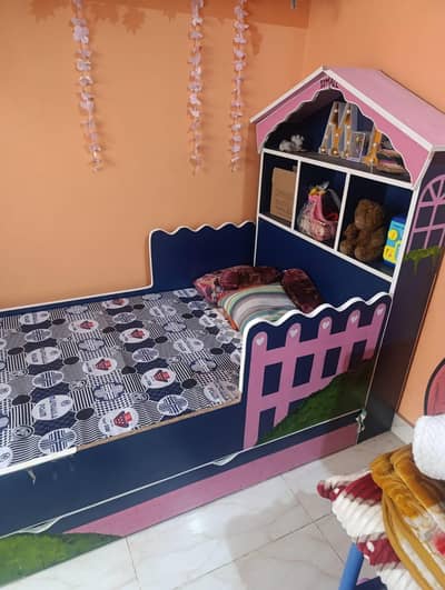 bed with mattress