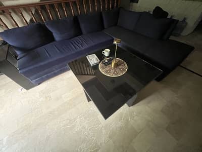 L Shaped Sofa with 4 seats and center table