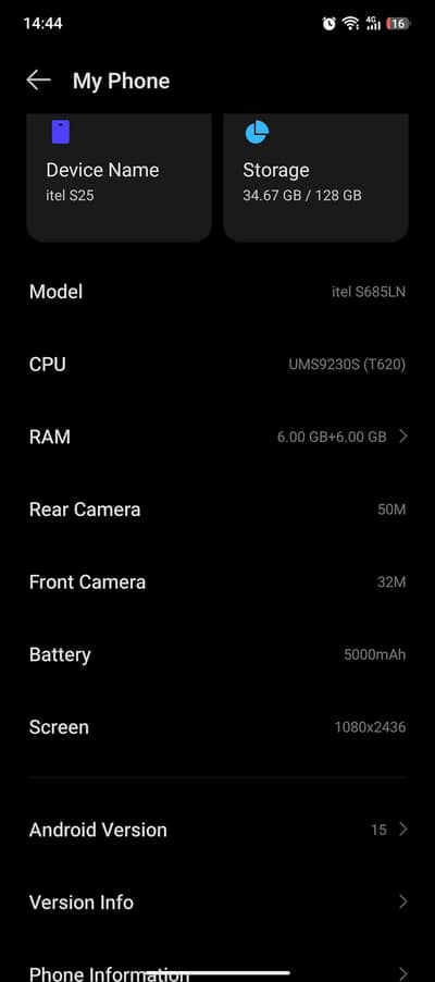 Itel S25