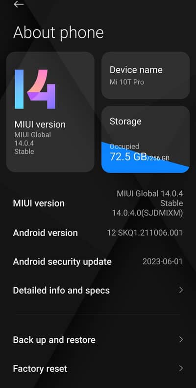 Xiaomi mi 10t pro 5g