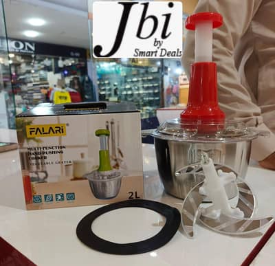Hand push stainless steel chopper size 2000ml