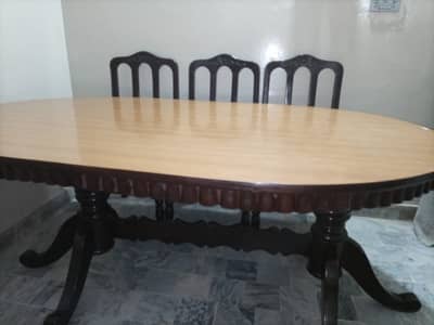 Wooden Dinning table with chairs