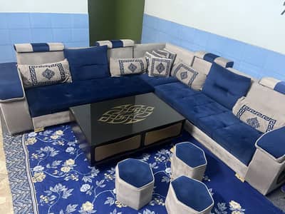 L shaped 7 seater sofa