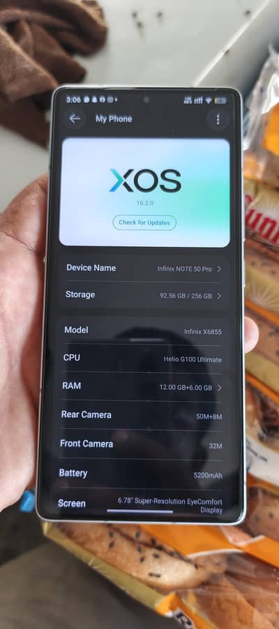 Infinix Note 50 Pro (12GB RAM / 256G